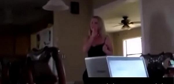 Blonde bitch sucks big hard dick and balls, butt fucked, hardly layed. He has suck a big cock that s